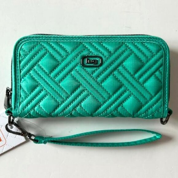 Lug Whirly RFID Wristlet Wallet Oasis Teal Green - Picture 9 of 15